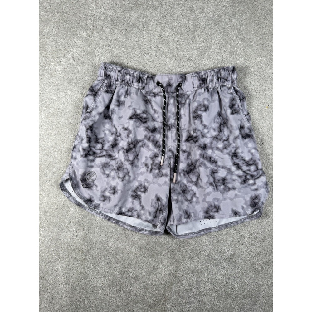 Legends Luka Shorts Mens Size Small Marble Gray / Black 5" UnLined Performance